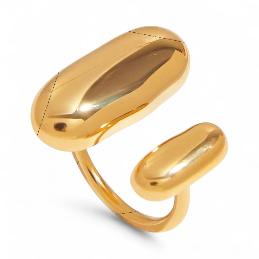 Luxe 5-Piece Personalized Jewelry Set – Initial Necklace, Earrings, Adjustable Ring & Bracelet + Premium Jewelry Case