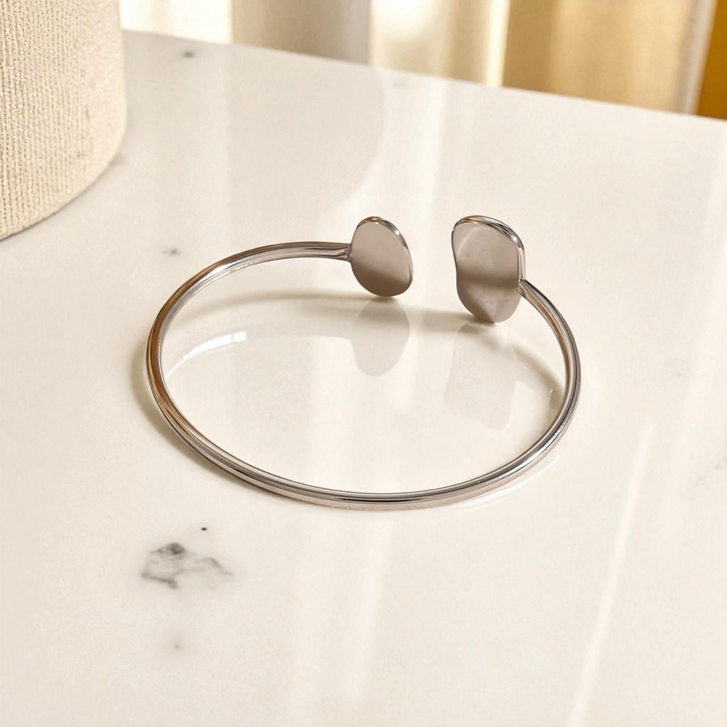 Open Bangle Bracelet Nin Tarnish