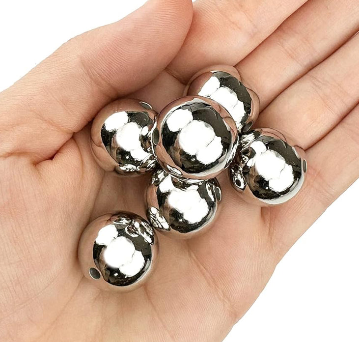 Bubble Bracelet - Chrome Ball Stacks Set of 3